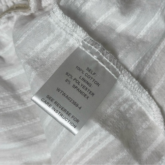 Lost + Wander Peplum Tank Top Size Medium in White with Ruffle Tiers - Picture 5 of 7